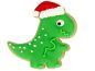 Preview: Ausstechform Weihnachts-Dino 8cm