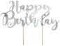 Preview: Cake Topper Happy Birthday Silber