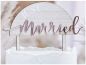 Preview: Cake Topper Just married Rosé-Gold