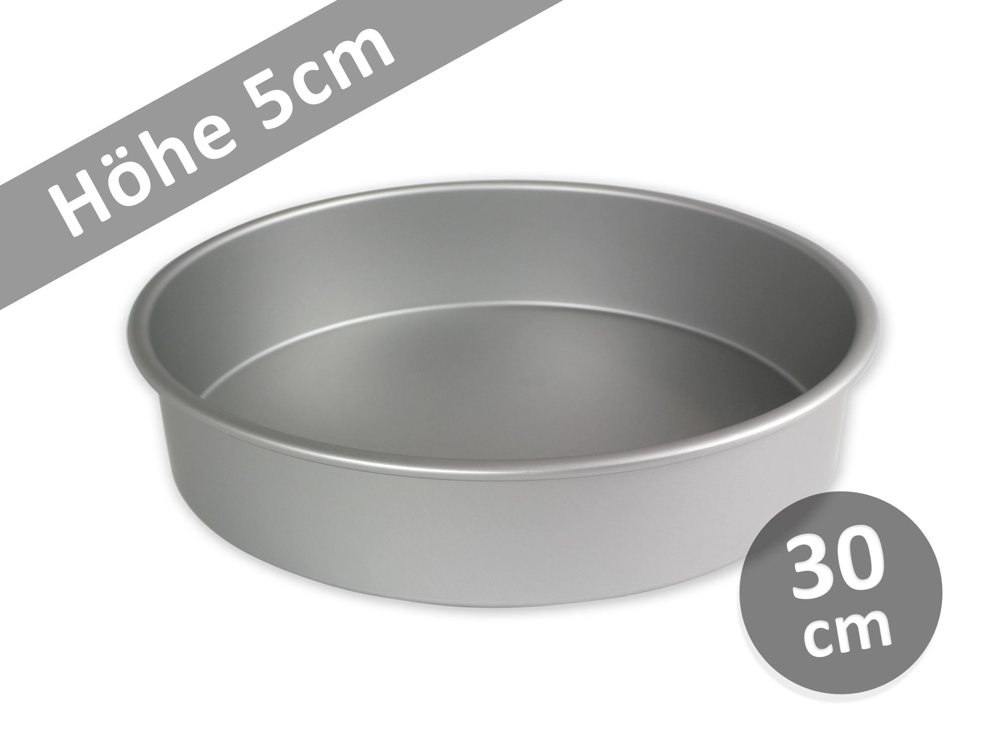 PME Torten Backform Eckig Quadratisch 30 x 30 cm x 7,5 cm Aluminium Kuchen