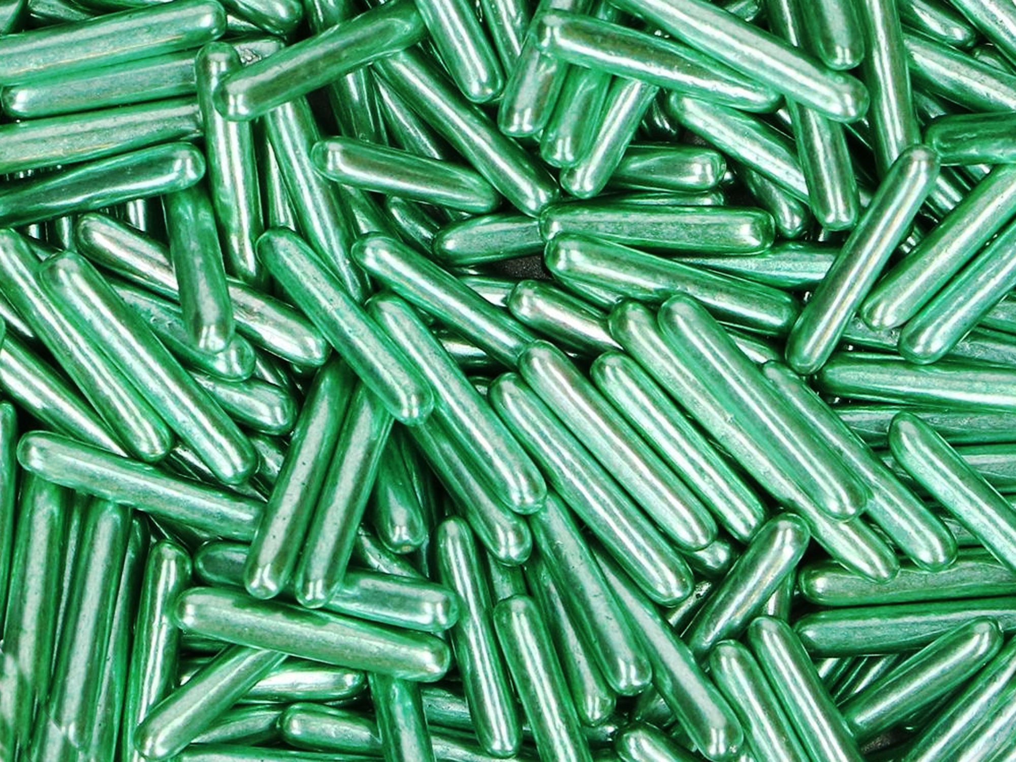 Zuckerstäbchen Metallic Grün 70g