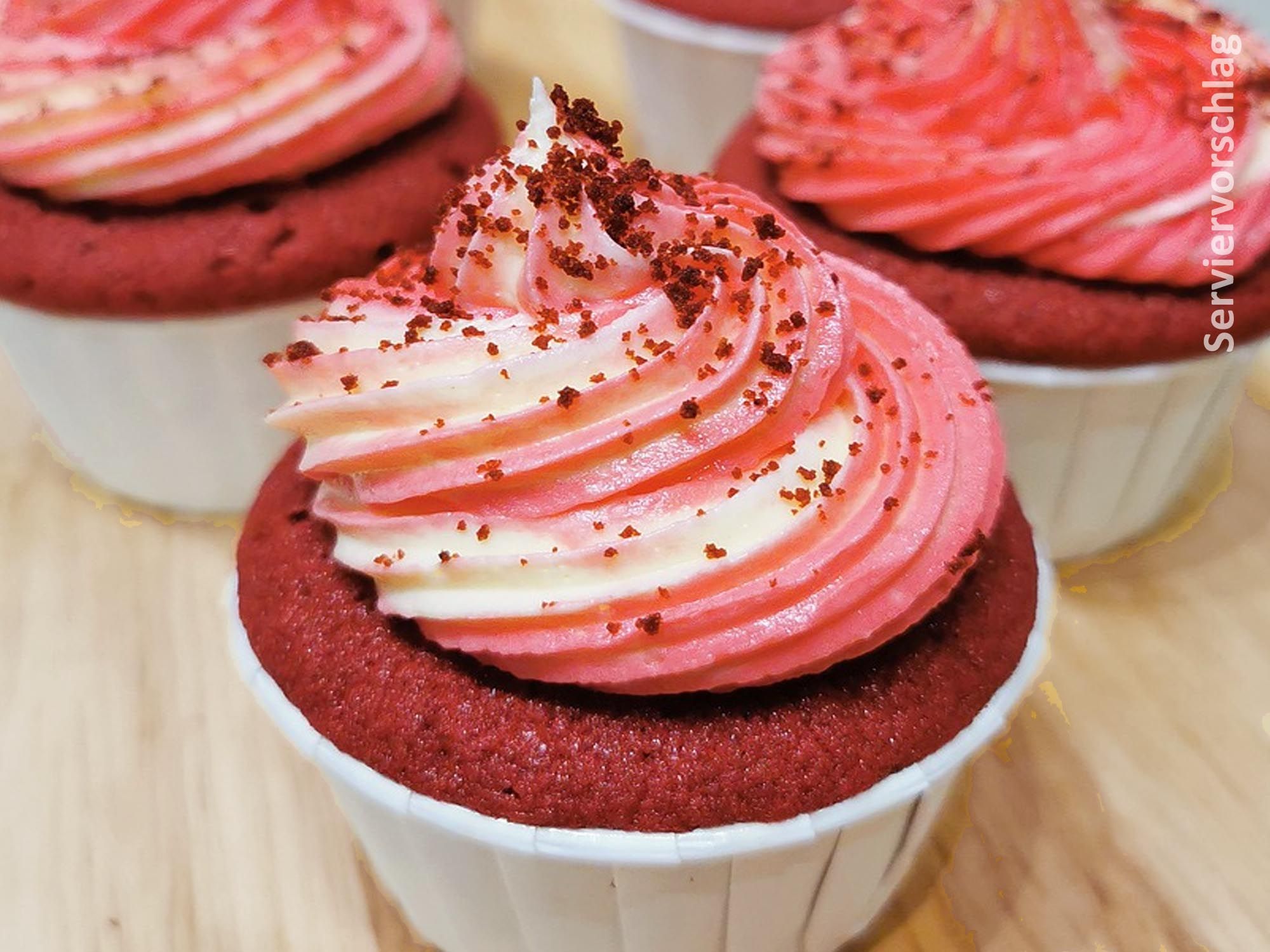 Backmischung Red Velvet Samtkuchen 4kg Cupcakes