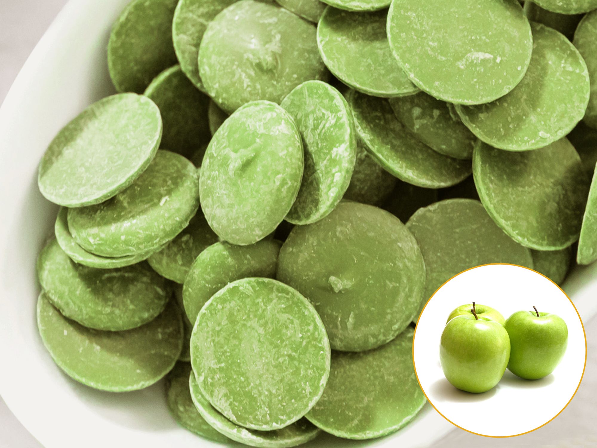Bunte Candy Melts Glasur 250g Grün aromatisiert