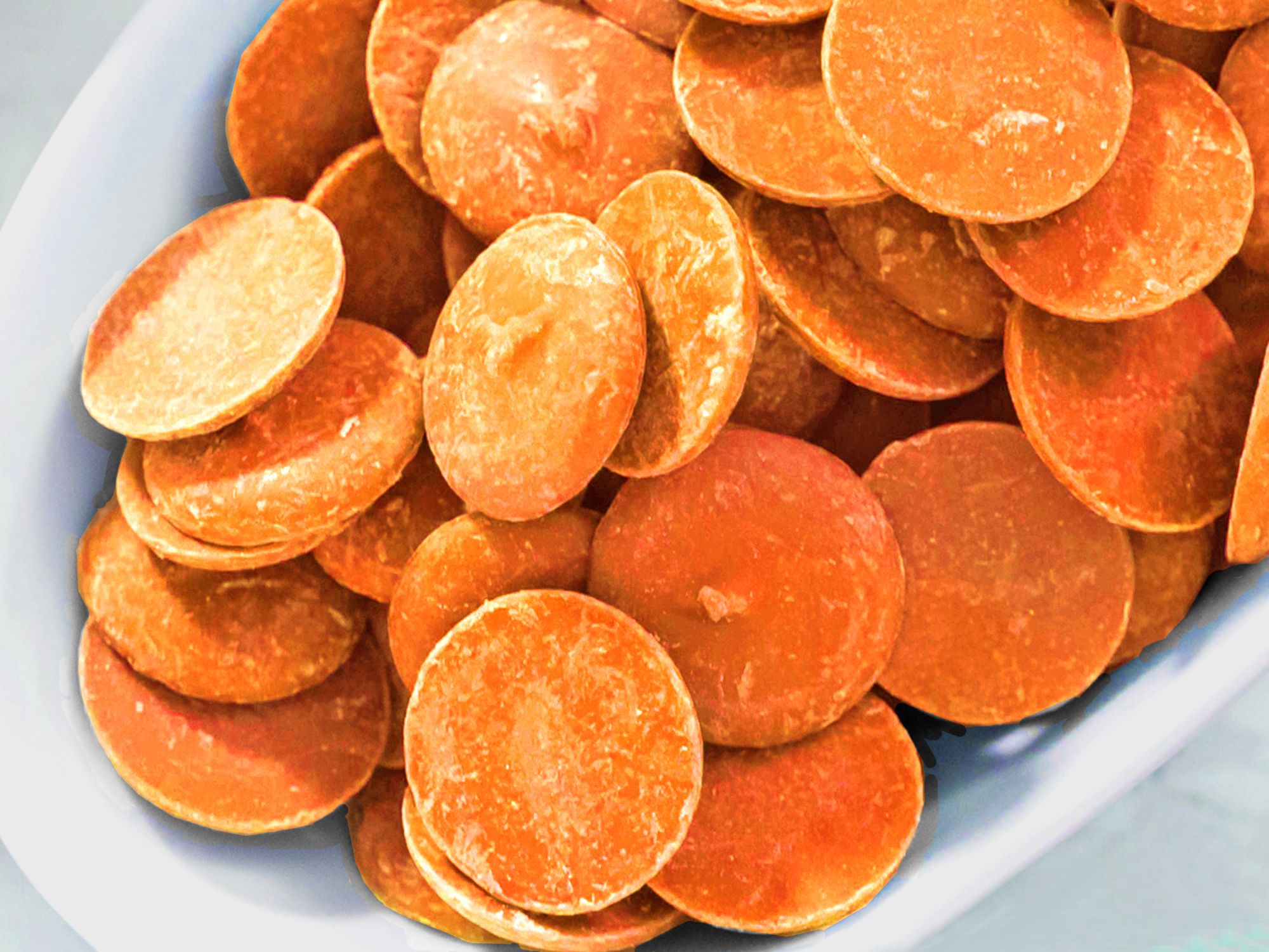 Bunte Candy Melts Glasur 250g Orange