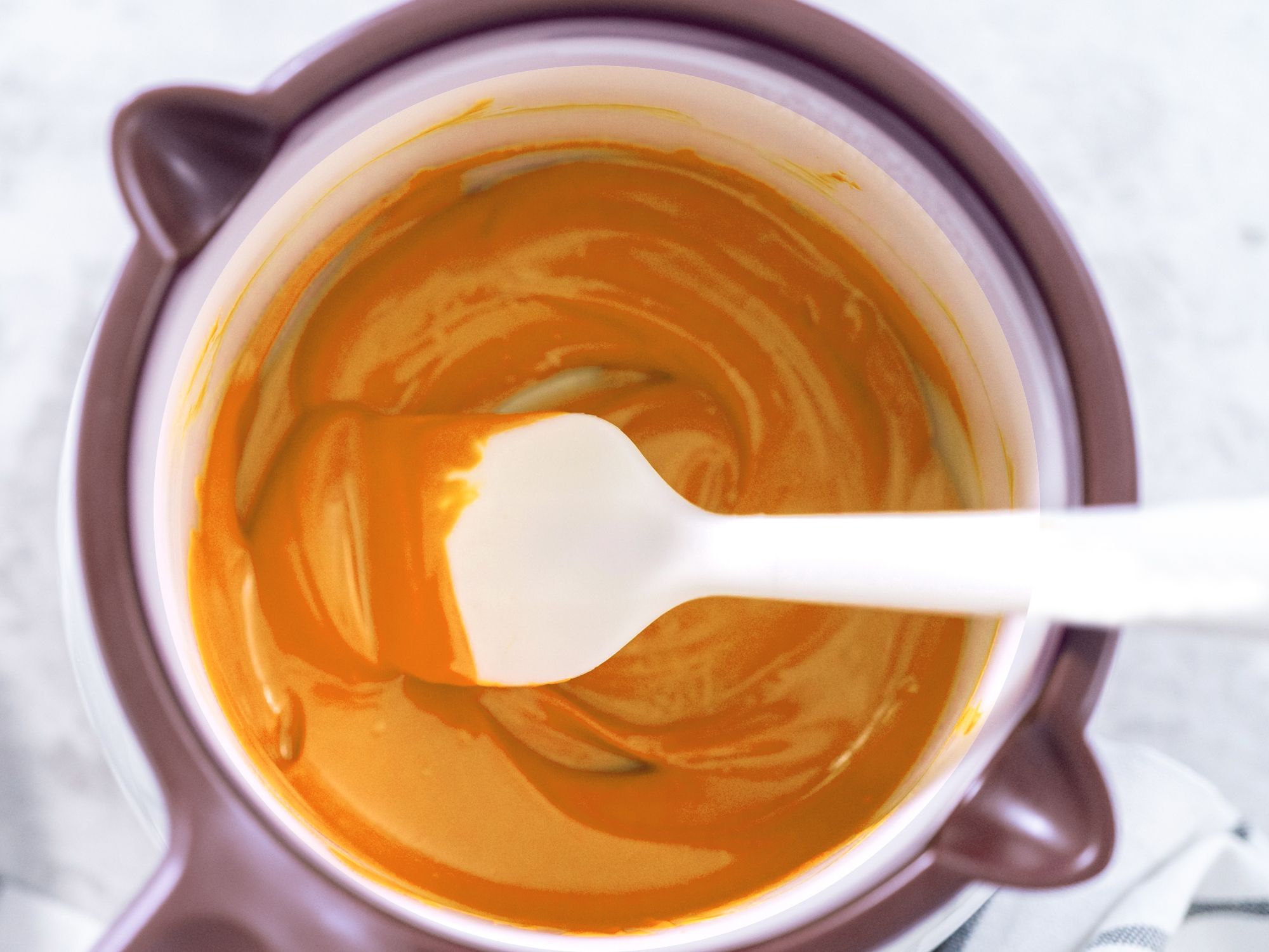 Bunte Candy Melts Glasur 250g Orange aromatisiert schmelzen