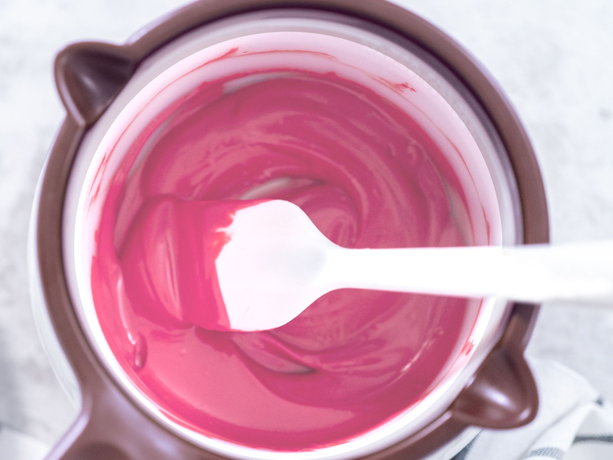 Bunte Candy Melts Glasur Aroma 250g Pink schmelzen
