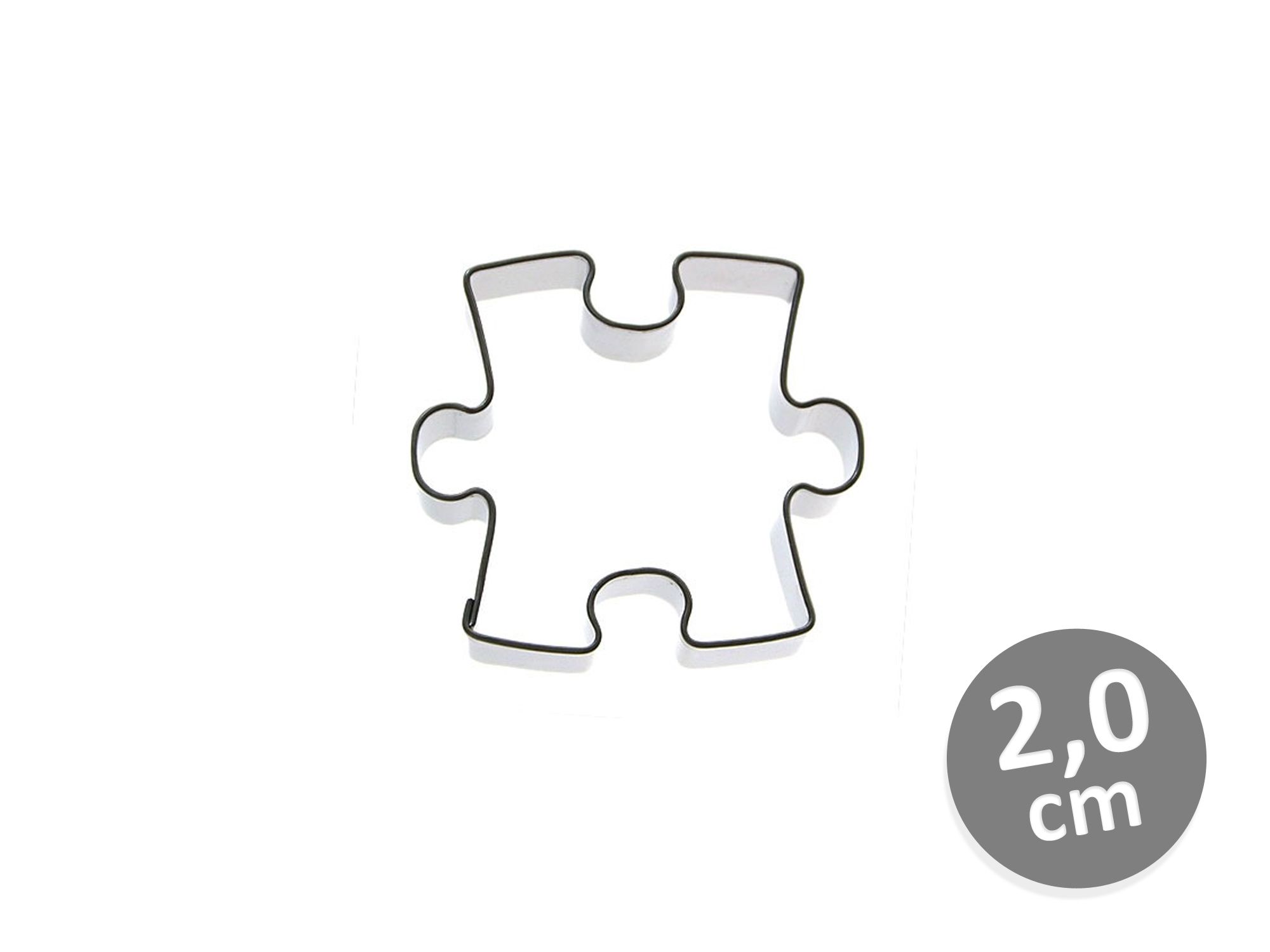 Ausstechform Puzzleteil 2x2cm