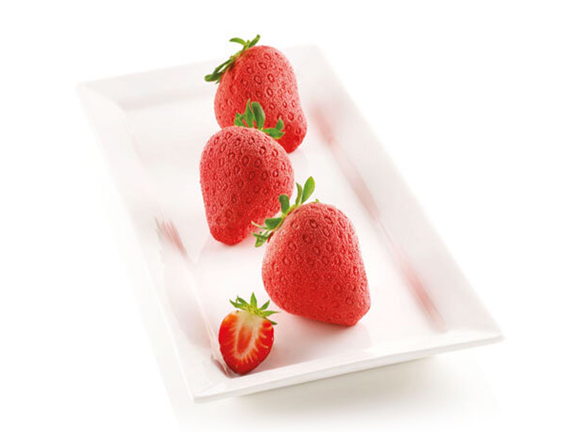 Silikonbackform Erdbeeren