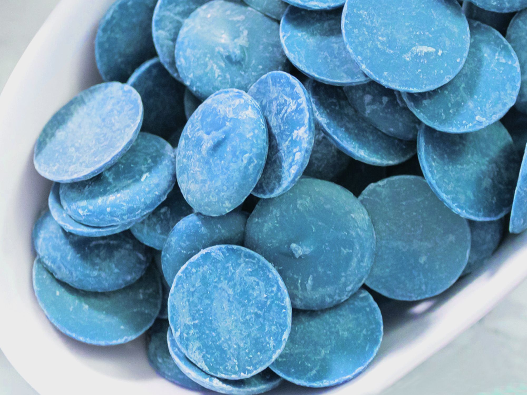 Bunte Candy Melts Glasur 250g Blau