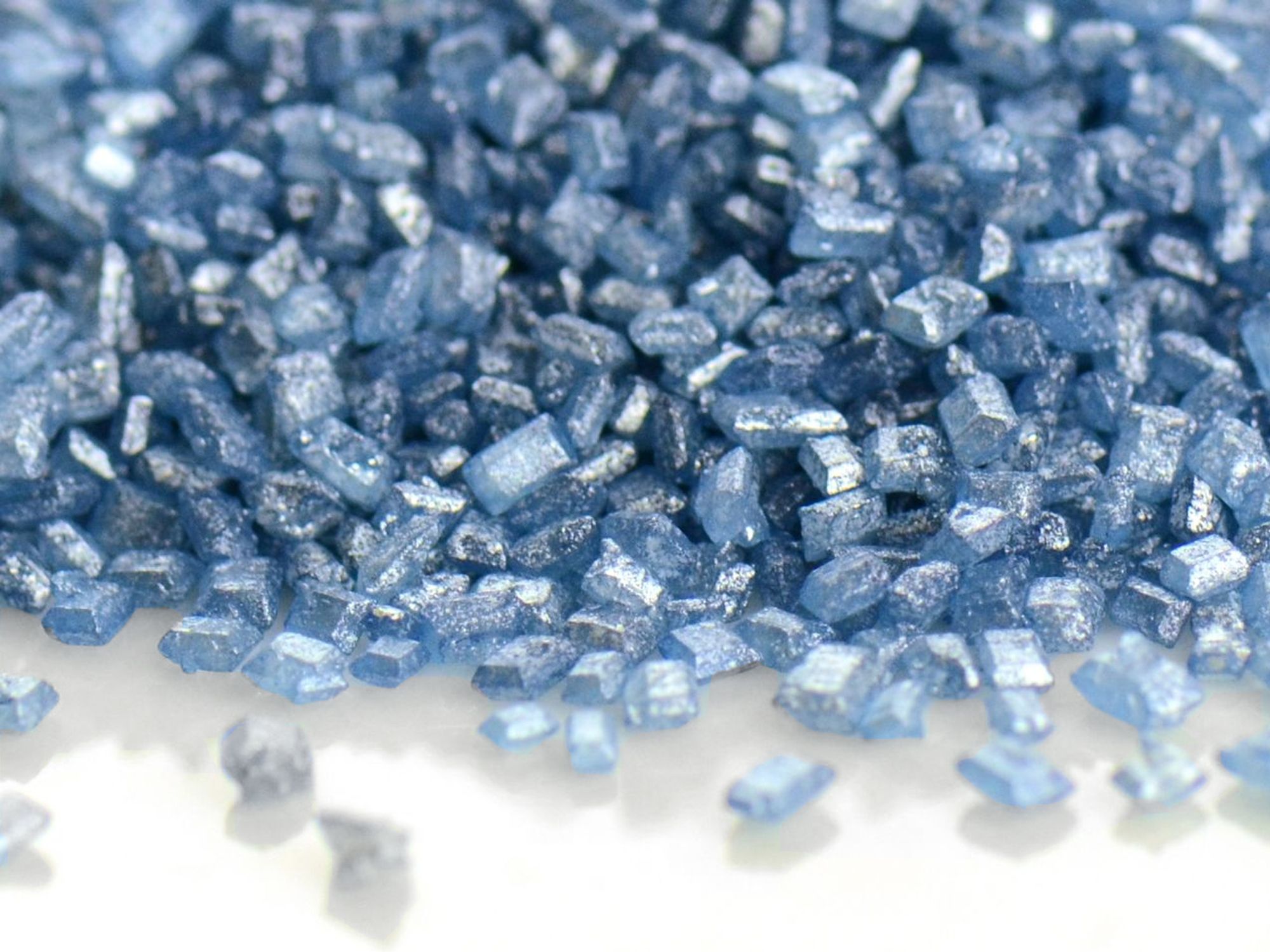 Bunter Glimmer-Zucker Blau