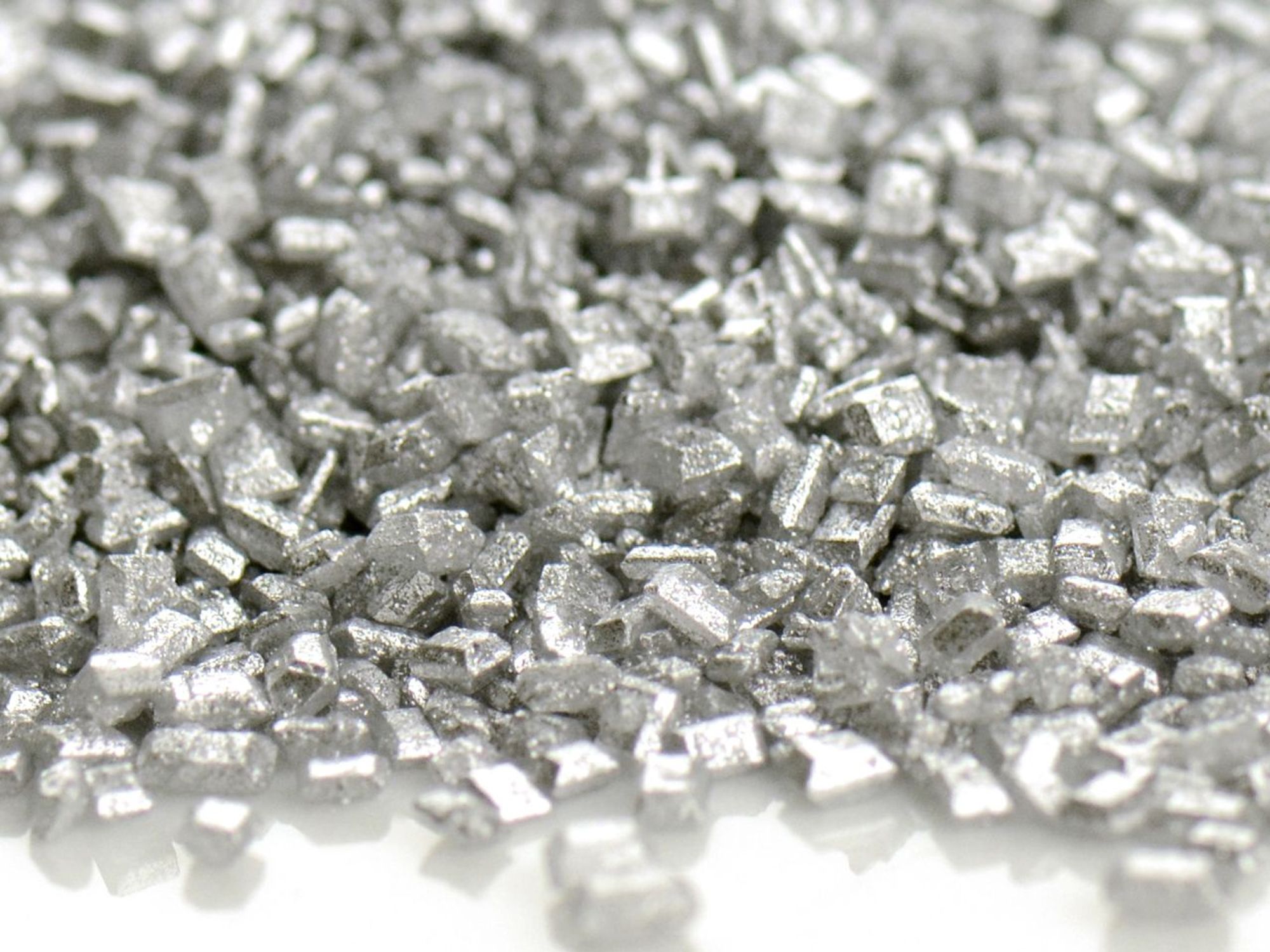 Bunter Glimmer-Zucker Silber